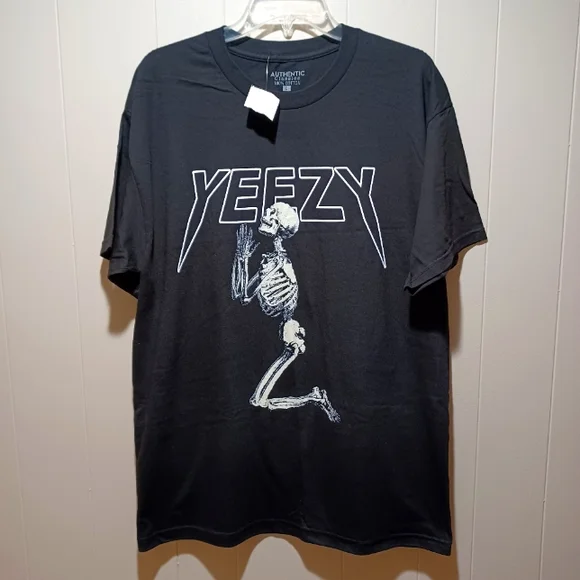 Kanye West Yeezy Black Graphic Tee Shirt Yeezus Top - Picture 1 of 4
